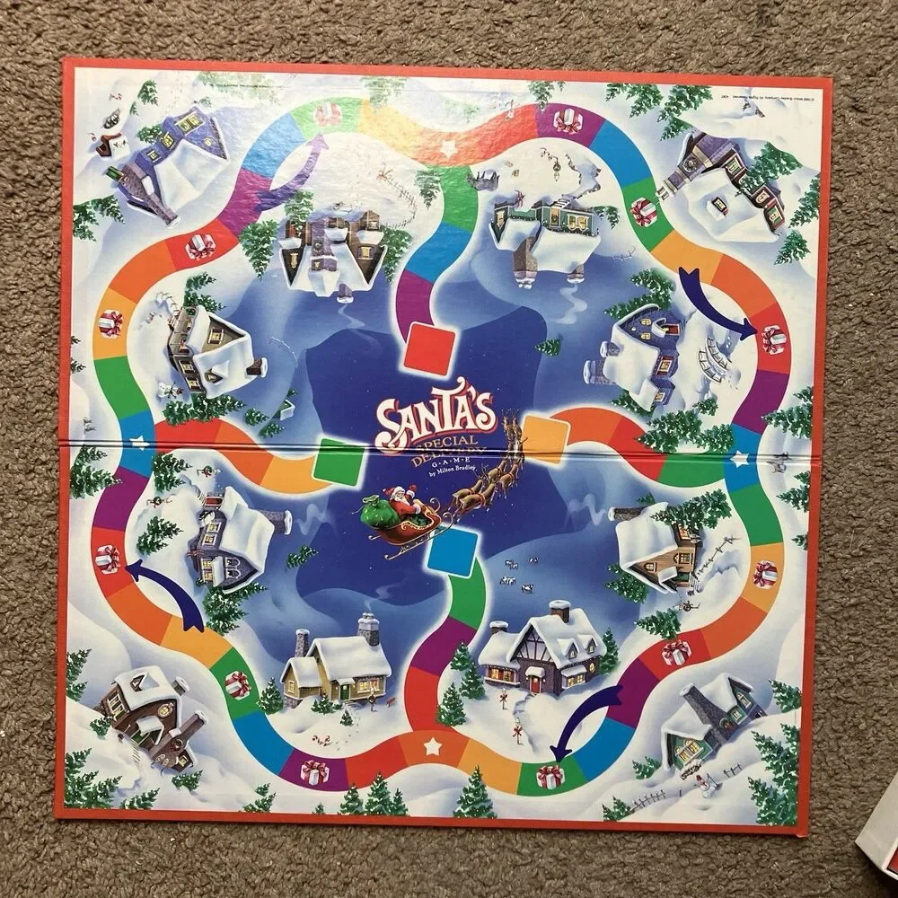Santa's Special Delivery Board Game 1989 Replacement Part Game Board Only